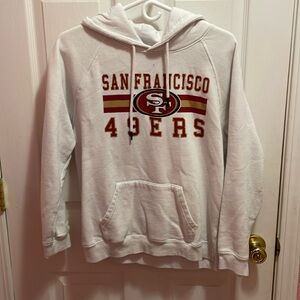 NFL Apparel White Red & Gold 49ers Hoodie